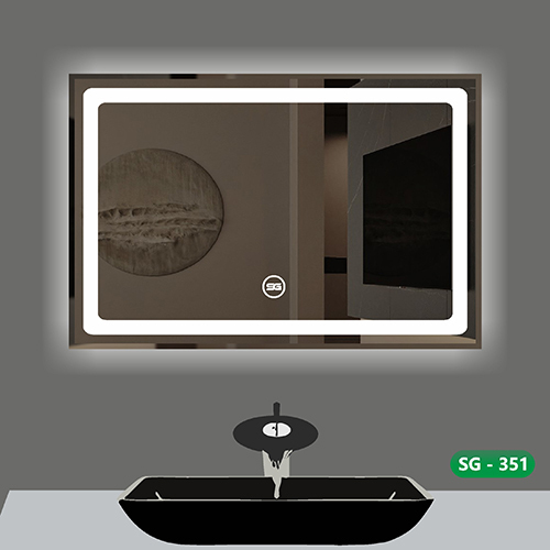White Sg 351 Led Rectangular Mirror