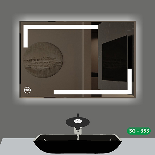 White Sg 353 Led Rectangular Mirror