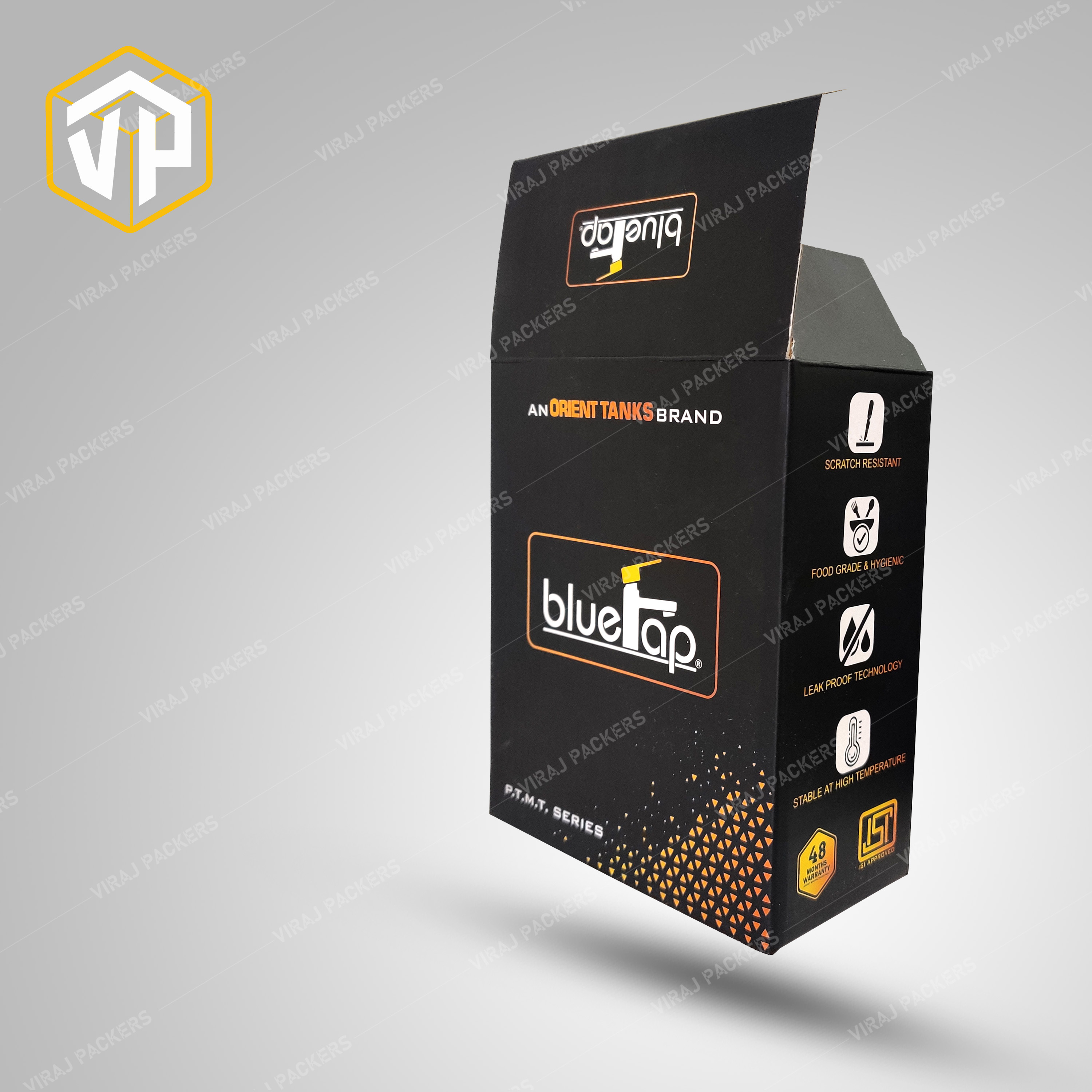 Auto Parts Packaging Boxes In 3 Ply Corrugated - Customized Sizes With Glossy Lamination, Uv Offset Printing, Rectangular Shape