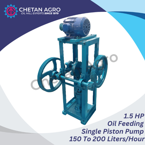 Chetan Agro Edible Oil Feeding Pump - Capacity 150 To 2000 Liters/hour | Electric Power Gear And Piston Mechanisms Versatile Industrial Applications