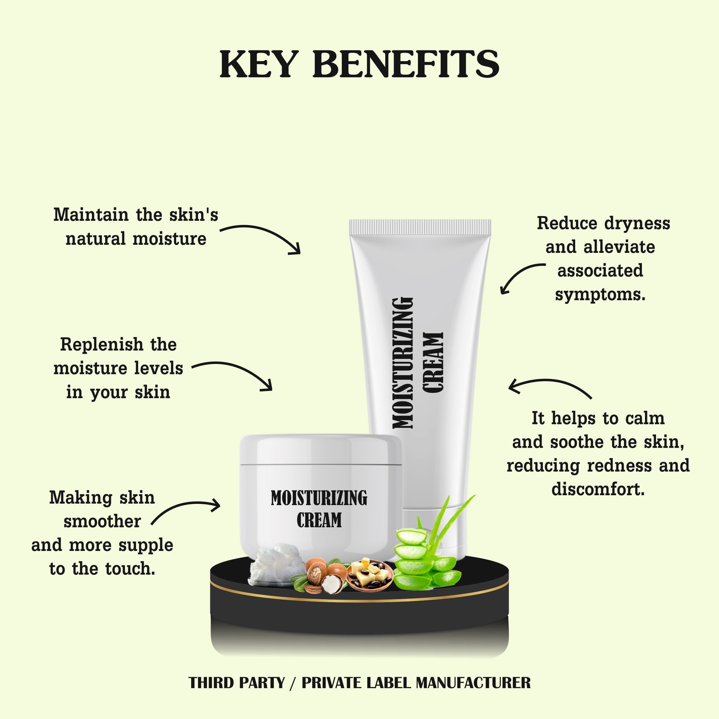 Moisturizing Cream - Lightweight, Quick Absorption | Repairs & Strengthens Barrier, Intense Hydration, Soothes All Skin Types