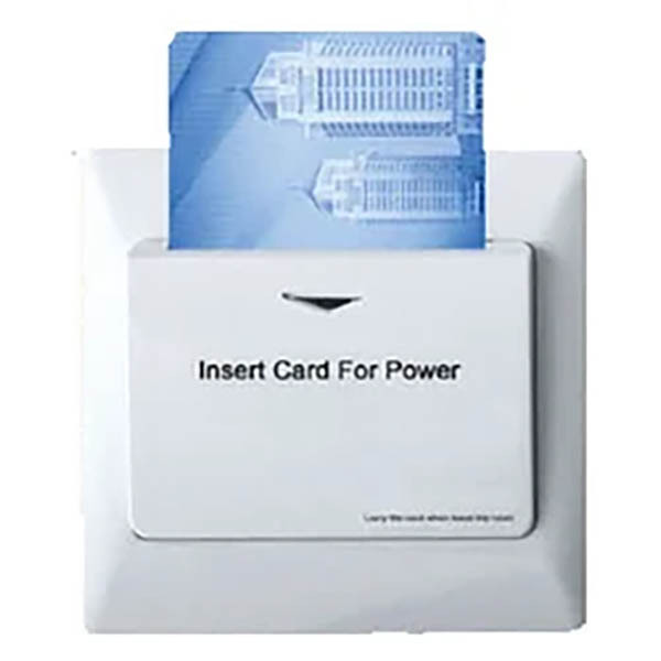 Energy-saving Key Card Switch - Abs Material, 86x86x64mm, White Color | Automatic Power Control, Eco-friendly Design, User-friendly For Hotels, Office & Residential Use