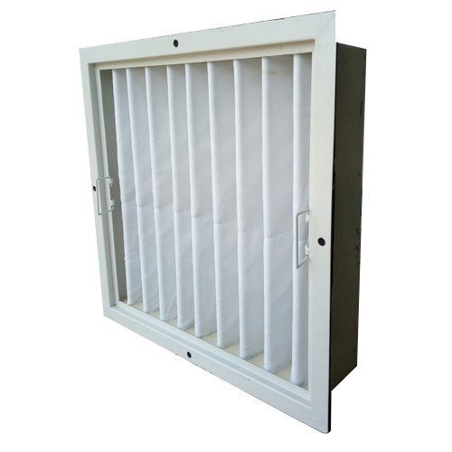 Synthetic Fiber Air Pre Filter - Pleated Synthetic Fiber, 605x605x45 mm, 90% Efficiency | High Dust Holding Capacity, Excellent Arrestance, Commercial & Industrial Use