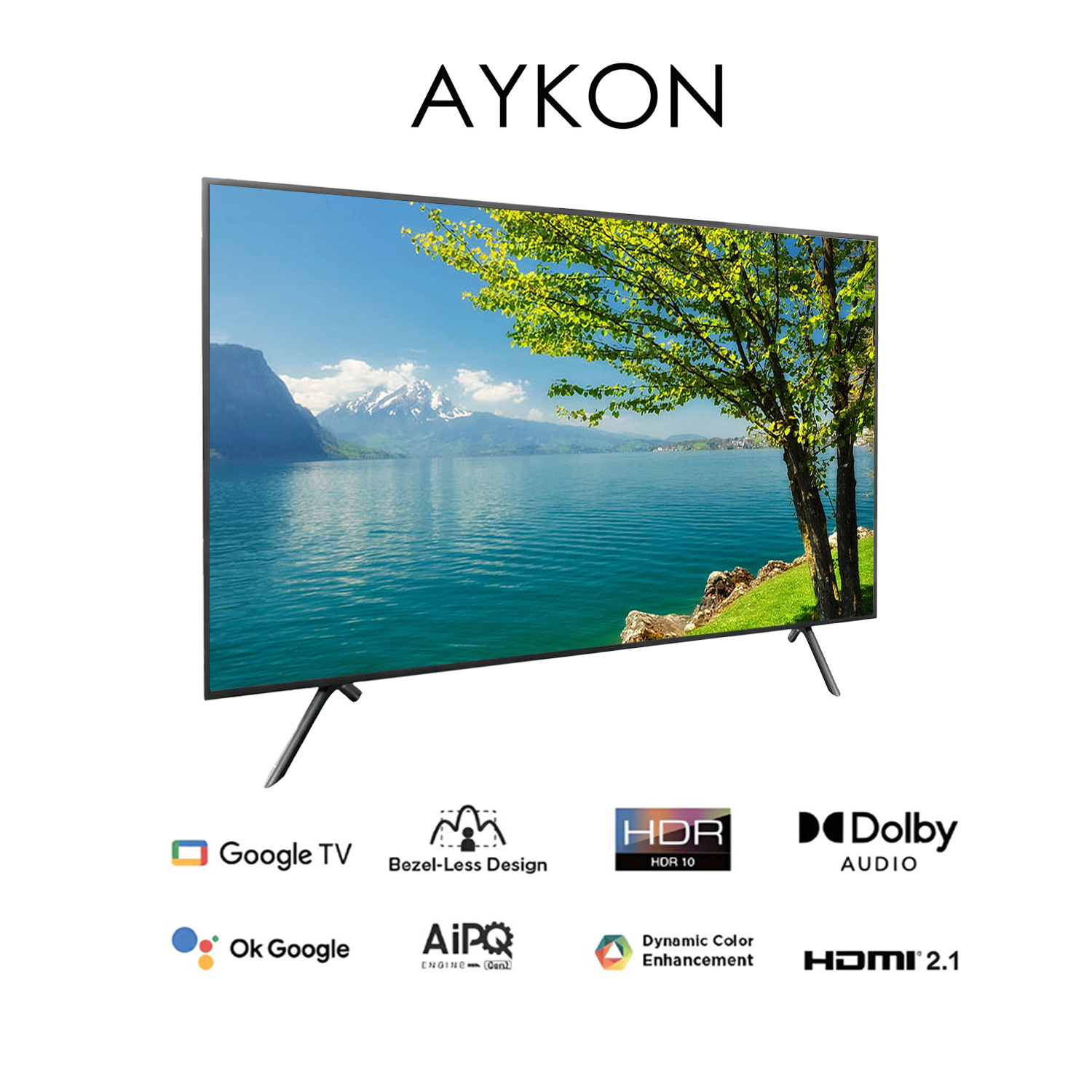 43 Inch Smart Led Smart Tv - Color: Black & White