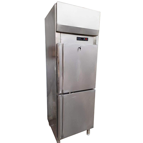 Double Door Refrigerator - High-Quality PVC Material, Automatic Defrost Operation, Sleek Silver Color, Electrical Power Source, Warranty Included