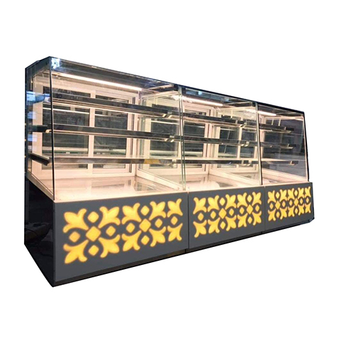 Sweet Display Counter - Stainless Steel, Black | Polished Metal Finish, Stylish Design for Exceptional Presentation