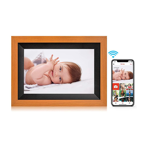 Multi Colour 10.1 Inch Wifi Wooden Digital Photo Frame
