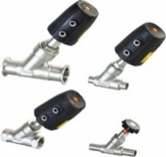 Angle Seat Valve - Stainless Steel, 15 Mm To 100 Mm Size, Grey Color | Manual & Pneumatic Operation For Pharma Industry