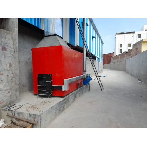 Red 240V Manual Wood Fired Hot Air Generator