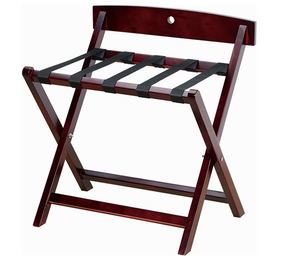 Wooden Luggage Rack - Natural Hardwood, Compact Design For Easy Storage - Durable & Stylish Travel Accessory