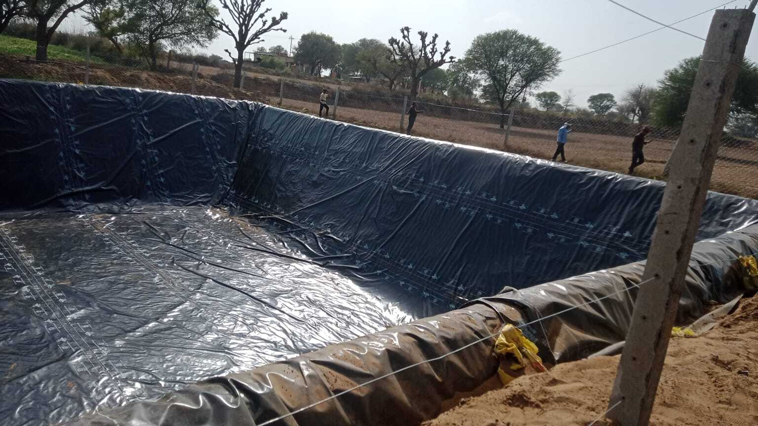 Geomembrane Pond Liner - Polypropylene 300 Micron Customized Sizes & Colors Eco-friendly & Puncture Proof