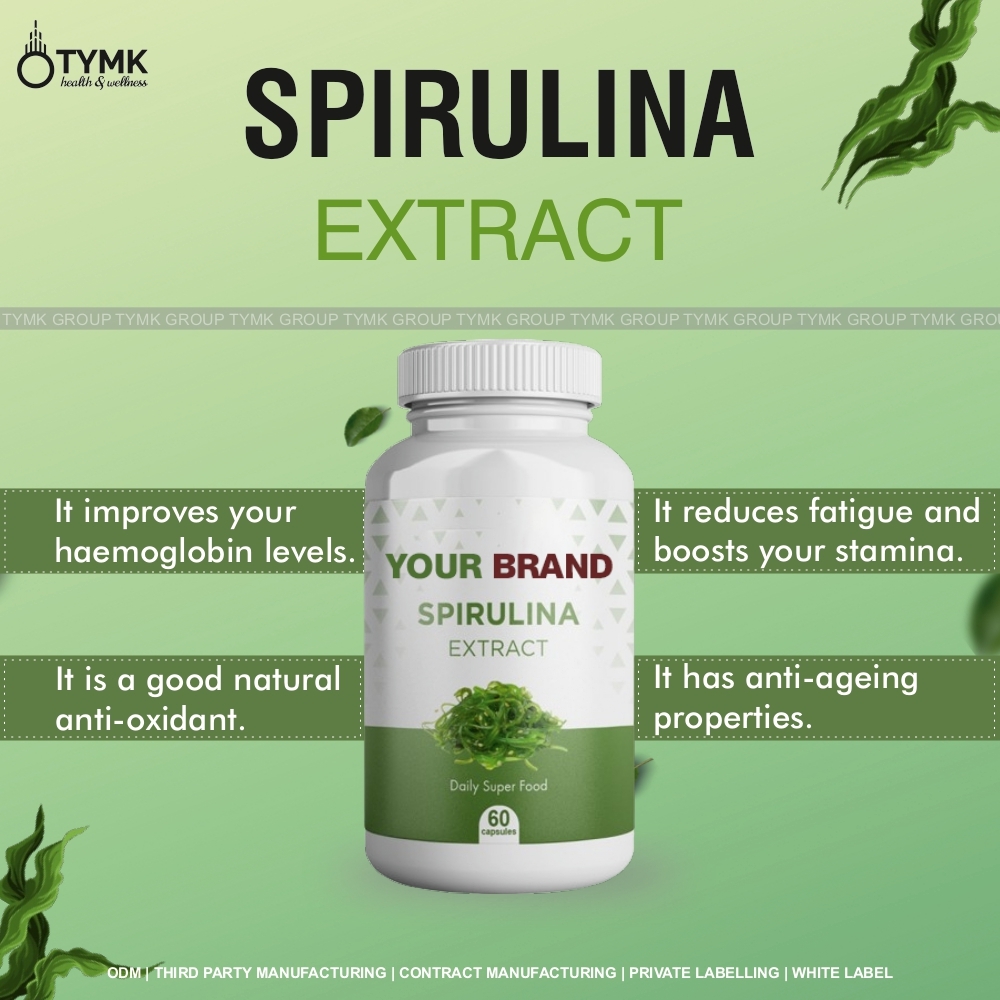 Spirulina Capsules By Tymk Health & Wellness Private Limited