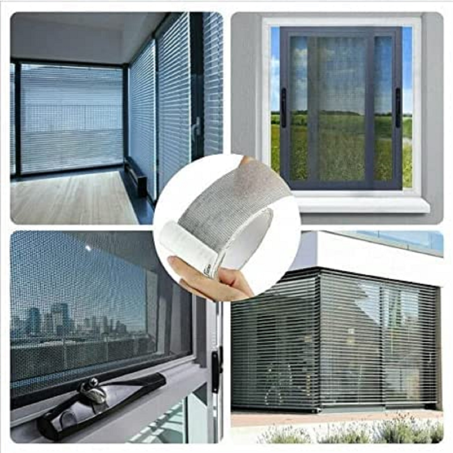 Window Screen Repair Tap - Fiberglass Cloth Mesh, 200cm X 5cm | Strong Adhesive, Waterproof, Tear-resistant, Easy Installation, Versatile Application
