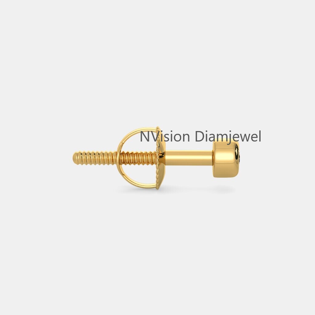 Kids Diamond Studs Earring - Diamond Carat Weight: 0.10 Carat