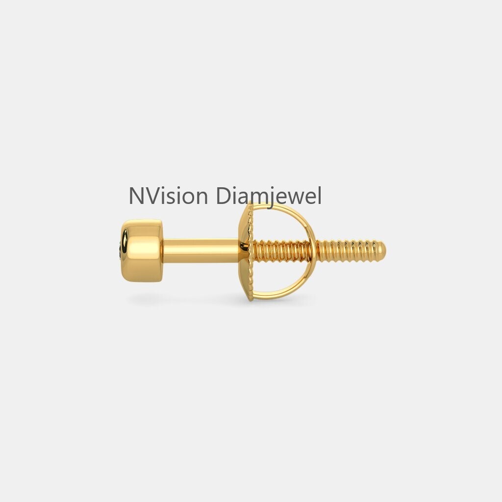 Kids Diamond Studs Earring - Diamond Carat Weight: 0.10 Carat