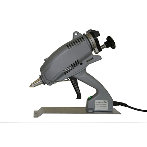 MS 200 LCD Hot Melt Glue Gun Applicator - Stainless Steel, 3-7 Kg Weight Range | Industrial Use, LCD Temperature Control, Plastic Handle, Warranty Included