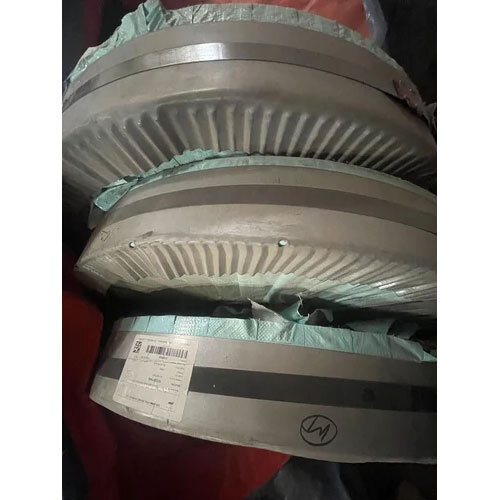 0.50 CR Silicone Coil - Steel CRNO Semi (470 Grade), 0.5 Millimeter Thickness, Metallic Grey Color, Polished Finish, Cold Rolled Technique