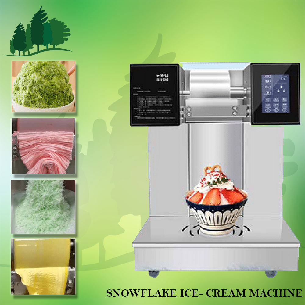 Snowflake Ice-cream Machine - Stainless Steel Body | High-quality Compressor, Efficient Cooling Systems, Ideal For Snowflake Ice Cream And Bingsu