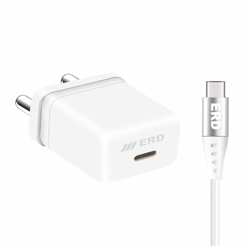 TC-132 25W USB-C PD चार्जर जिसमें USB-C से C केबल शामिल है