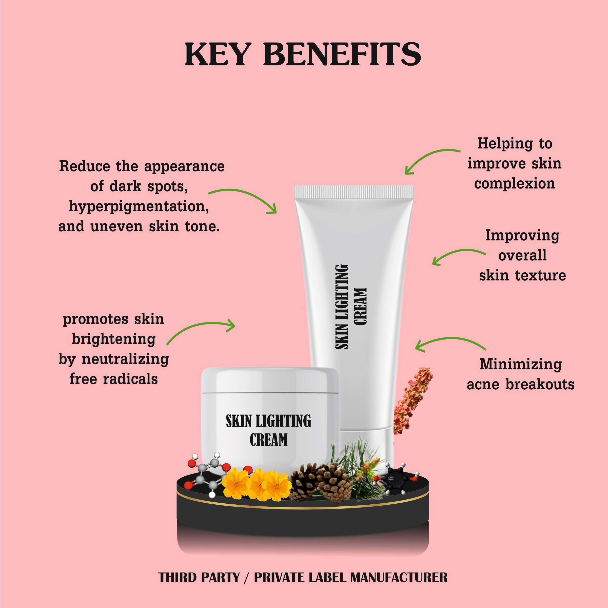 Beauty Cream - 2% Kojic Acid, Smooth Texture | Reduces Pigmentation, Evens Skin Tone, Suitable For All Skin Types, 36 Months Shelf Life