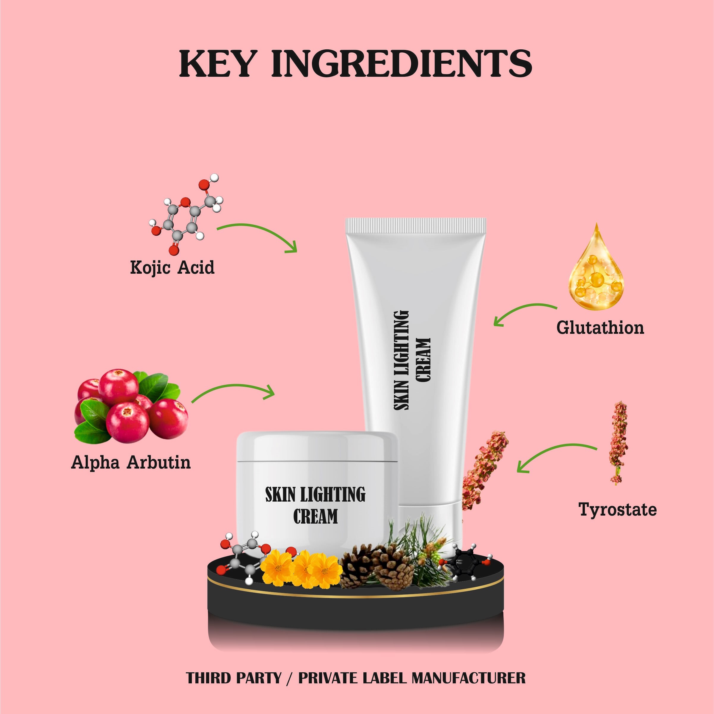 Beauty Cream - 2% Kojic Acid, Smooth Texture | Reduces Pigmentation, Evens Skin Tone, Suitable For All Skin Types, 36 Months Shelf Life