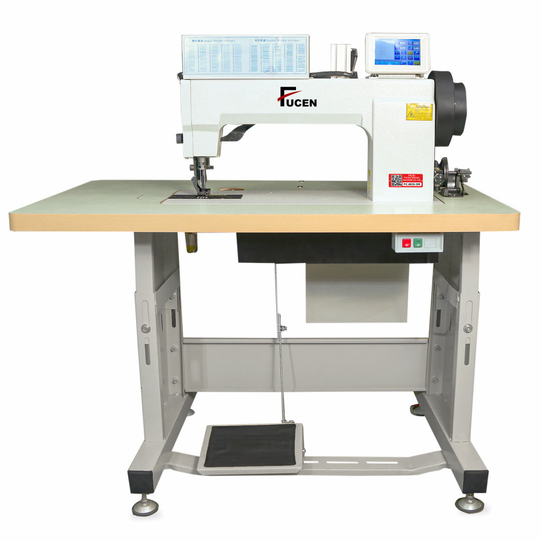 Electric Fc-8820-200 Computerized Double Needle Flat Bed Pattern Sewing Machine With Inbuilt 200 Design.