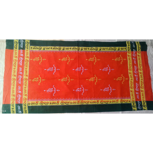 पूजा के लिए प्रिंटेड शुद्ध कपास दुपट्टा
