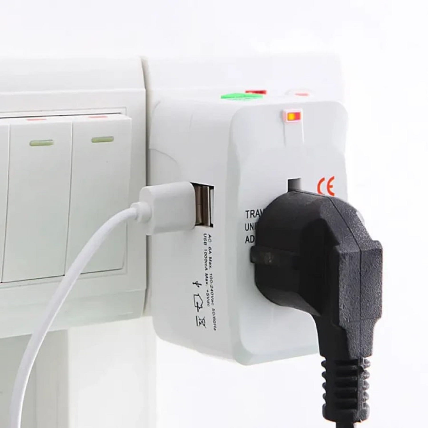 Universal Travel Usb Plug Adaptor Tool