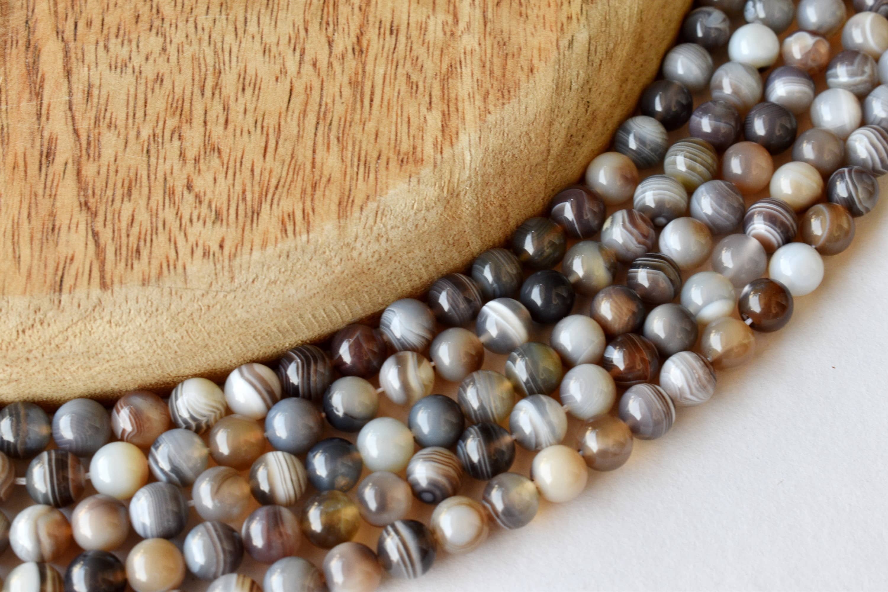 8mm Botswana Agate Beads, Gemstone Beads For Necklace ,Crystal Beads Jewelry