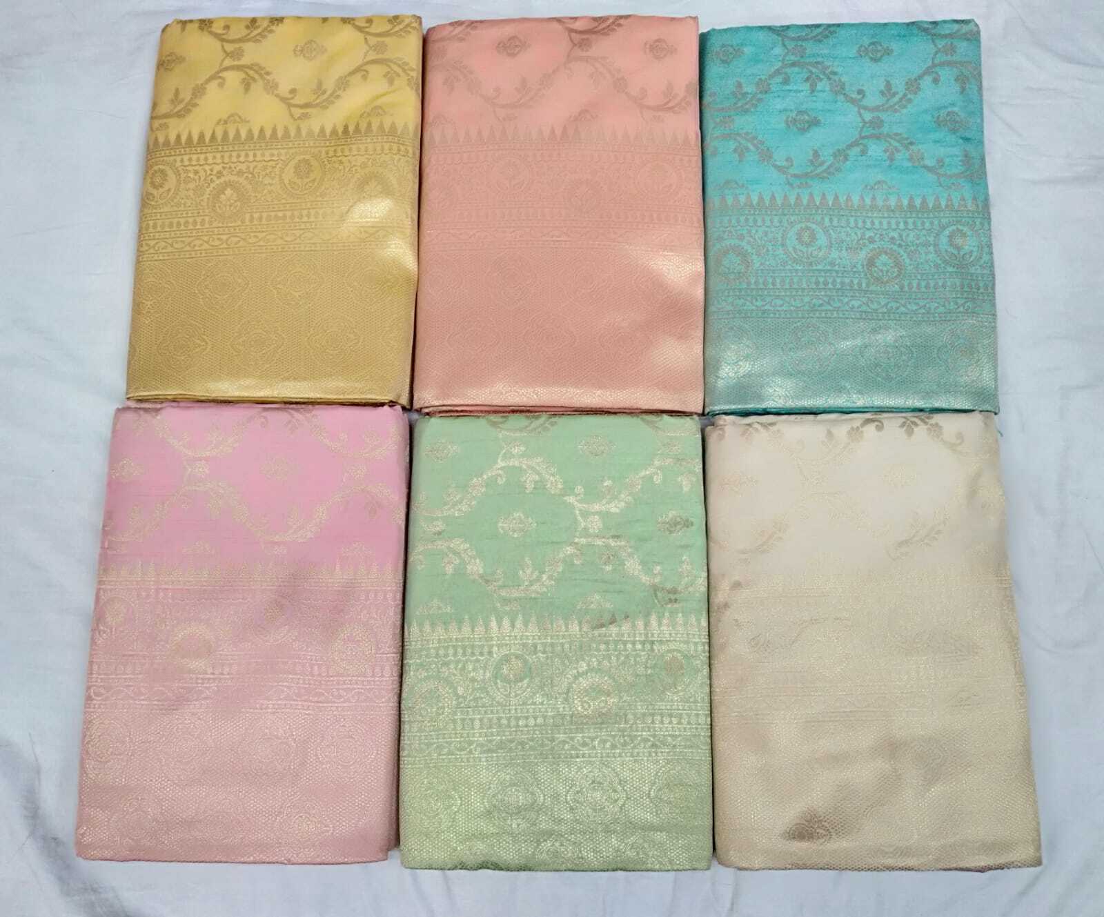 Tusser Cotton Pattu Saree - Jacquard Fabric, Pastel Color Range With Handwoven Thread Work | Elegant Choice For Weddings, Corporate Events, And Casual Gatherings
