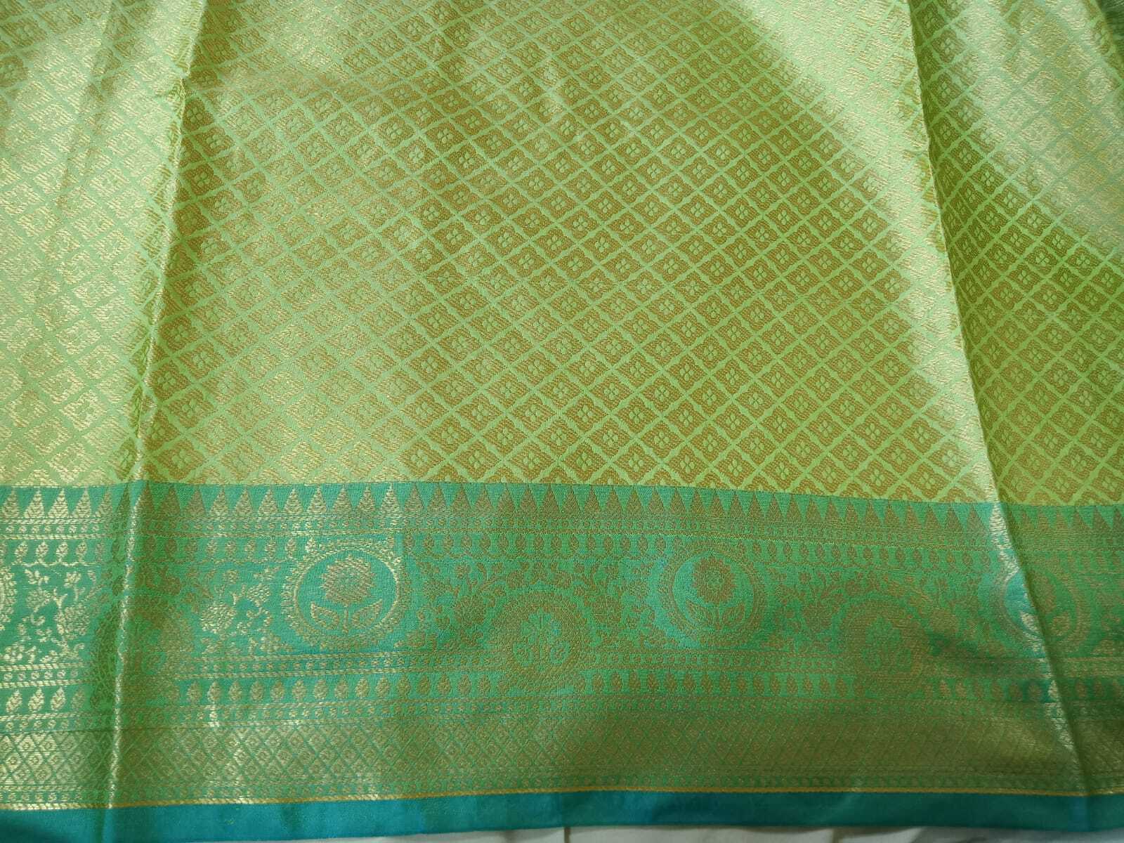 Tusser Cotton Pattu Saree - Jacquard Fabric, Pastel Color Range With Handwoven Thread Work | Elegant Choice For Weddings, Corporate Events, And Casual Gatherings