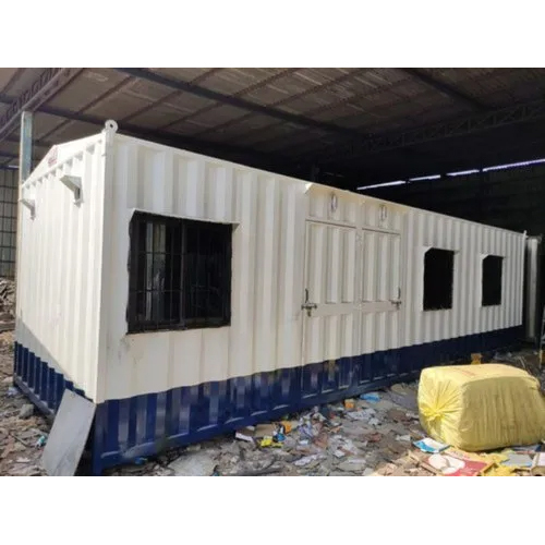 20 Feet Portable Office Cabin - Color: White And Blue