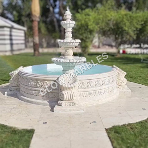 घर का संगमरमर फव्वारा