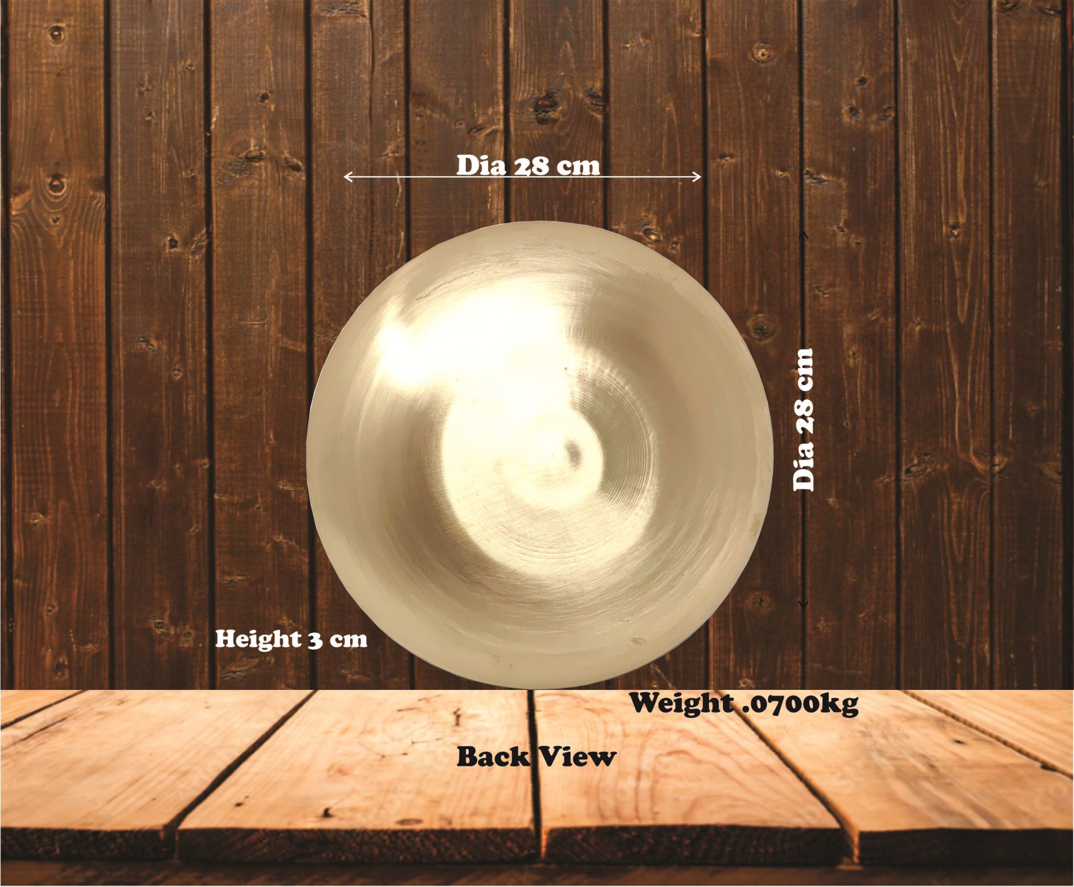 Bronze Serving Plate - Color: Gold