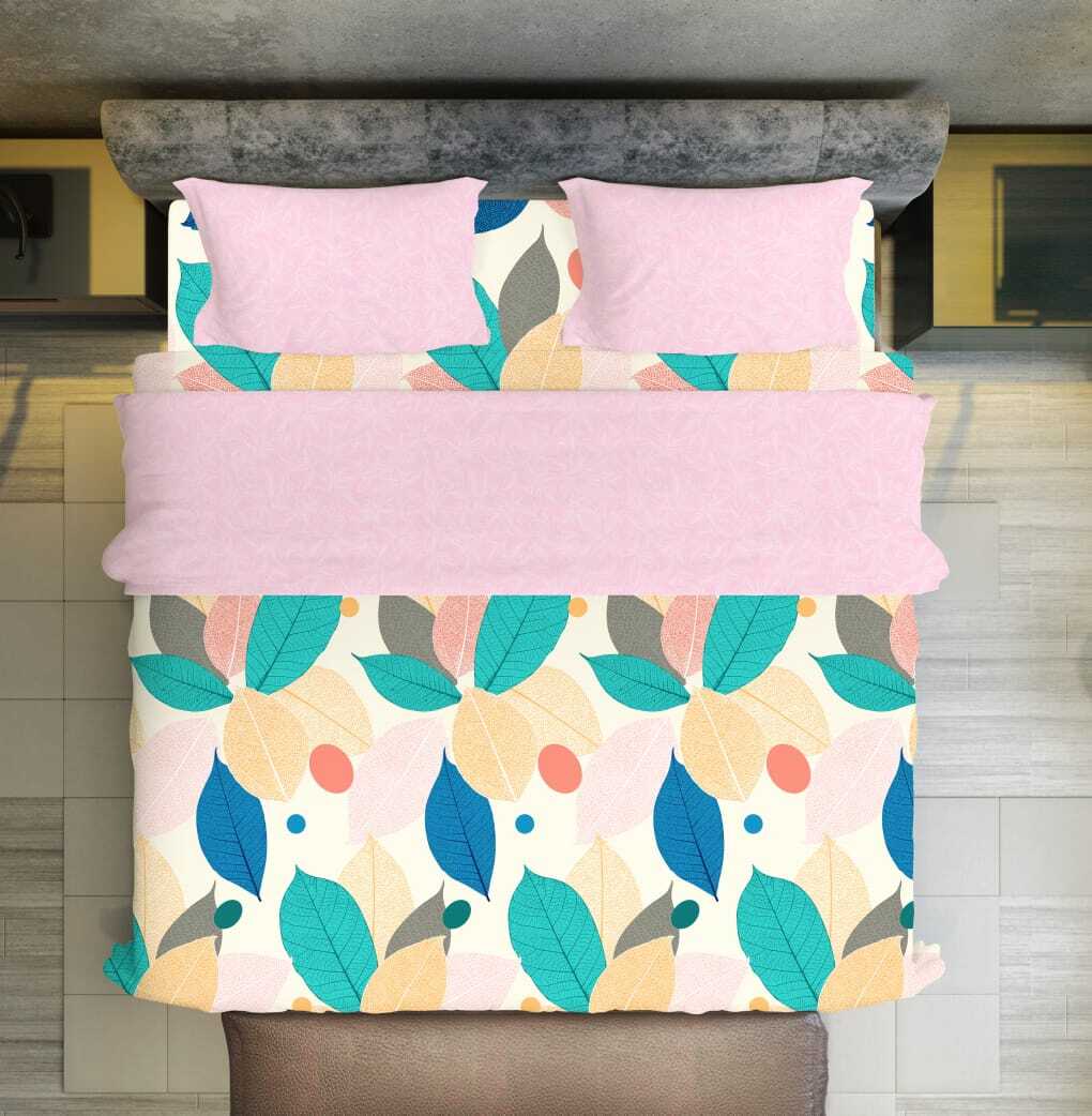 Perfect King Fitted Bedding Set - Linen Material, 275x275 Cm Bedsheet Size, 46x69 Cm Pillow Covers, No Shrinkage, Ideal For Home And Hotel Use