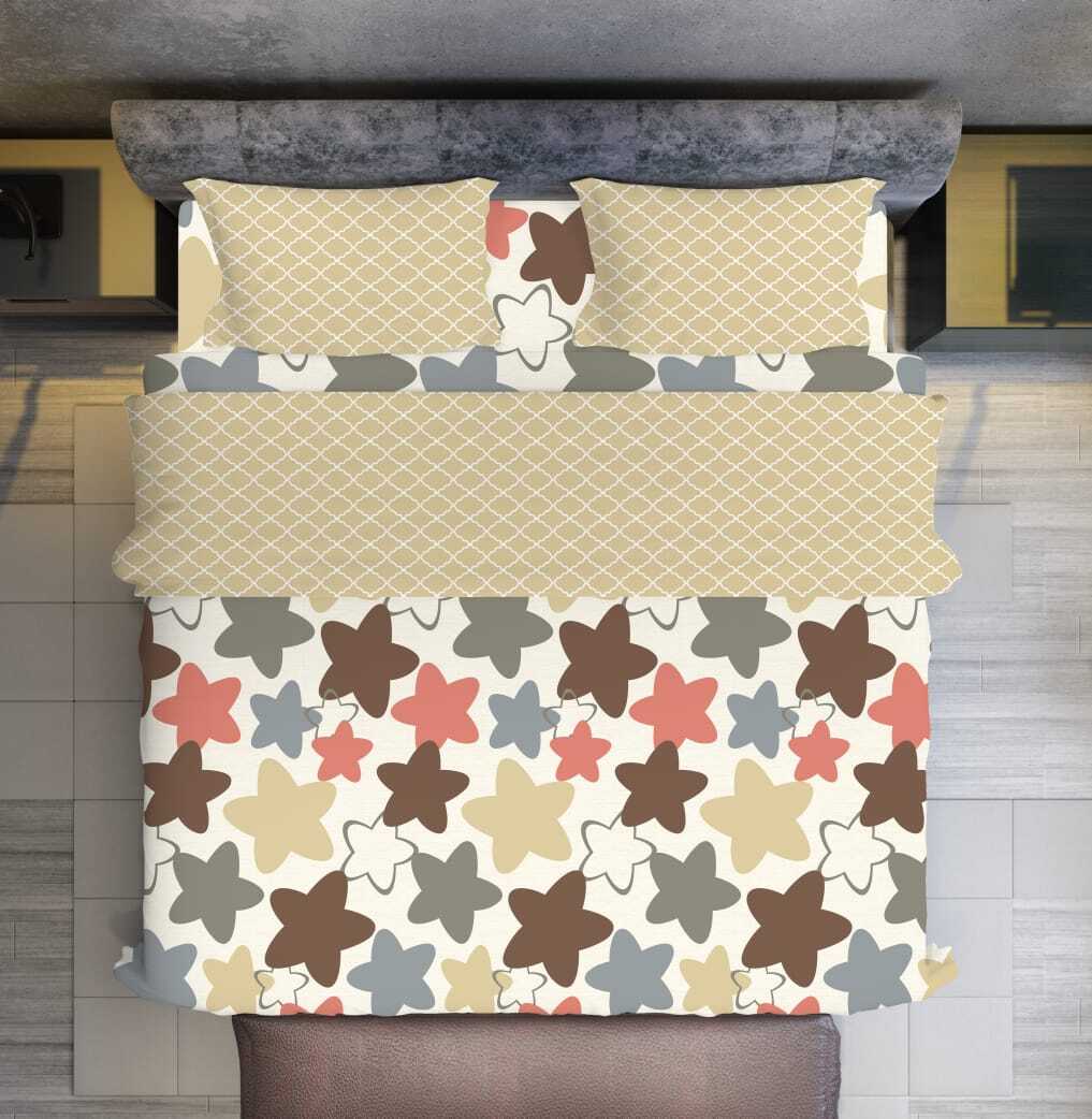 Perfect King Fitted Bedding Set - Linen Material, 275x275 Cm Bedsheet Size, 46x69 Cm Pillow Covers, No Shrinkage, Ideal For Home And Hotel Use
