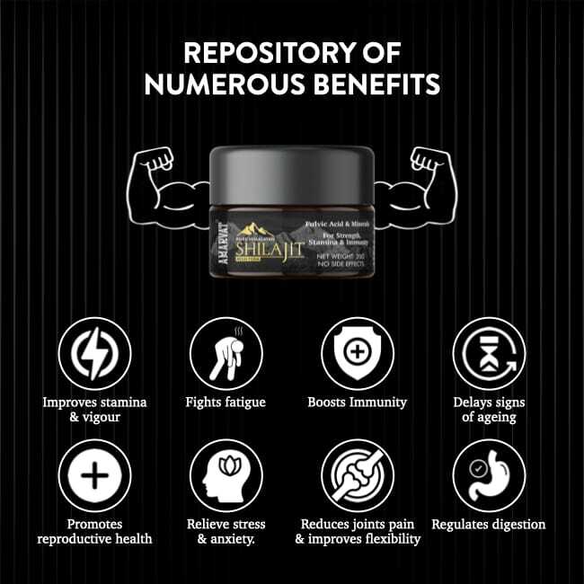 Amarvat Pure Himalayan Shilajit Resin