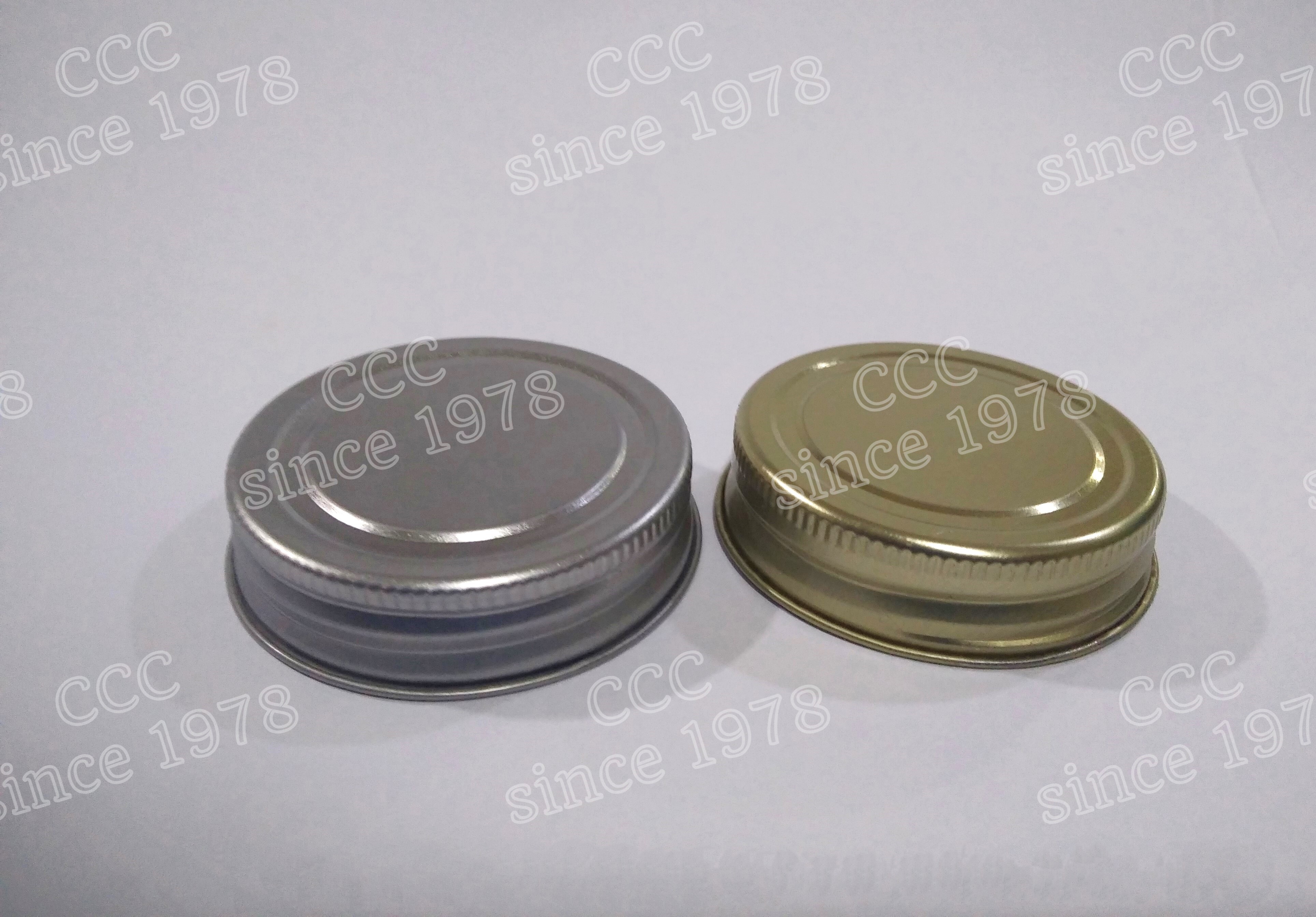 Plain 53mm Gold/silver Ro Caps - Diameter: 53 Millimeter (Mm)