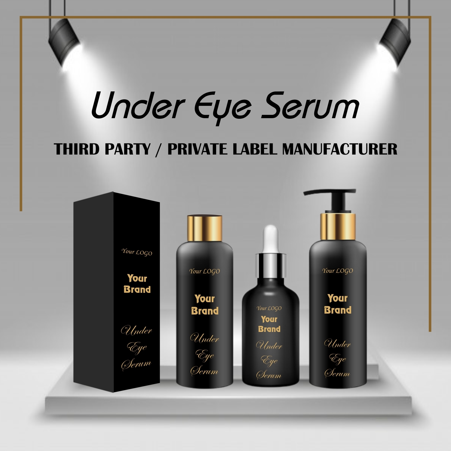 Caffeine & Retinol Under Eye Serum - 5% Caffeine Lightweight Liquid Formula | Reduces Dark Circles Puffiness Fine Lines And Wrinkles