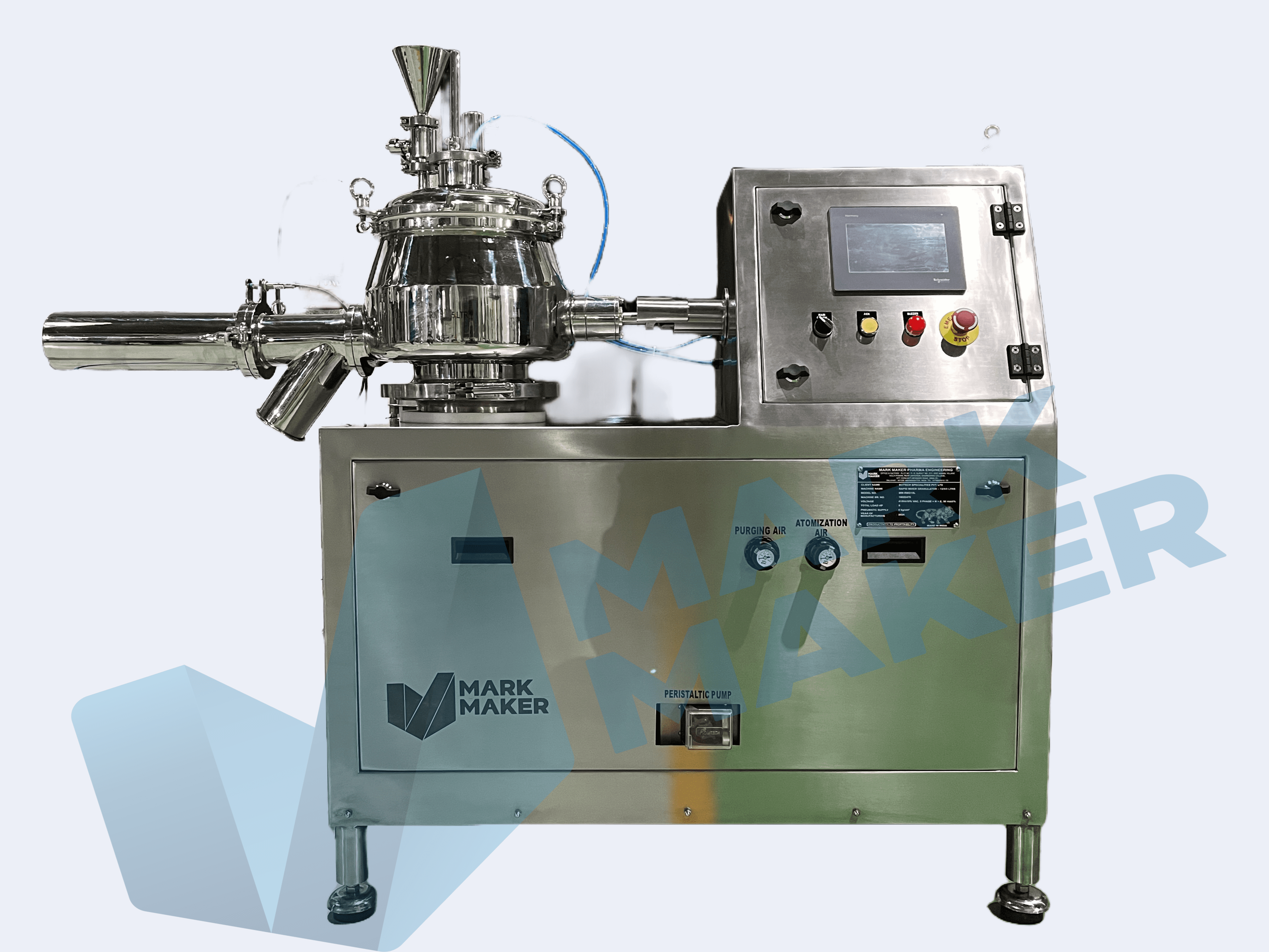 Rapid Mixer Granulation - Capacity: 2 To 1250 Litres Liter/day