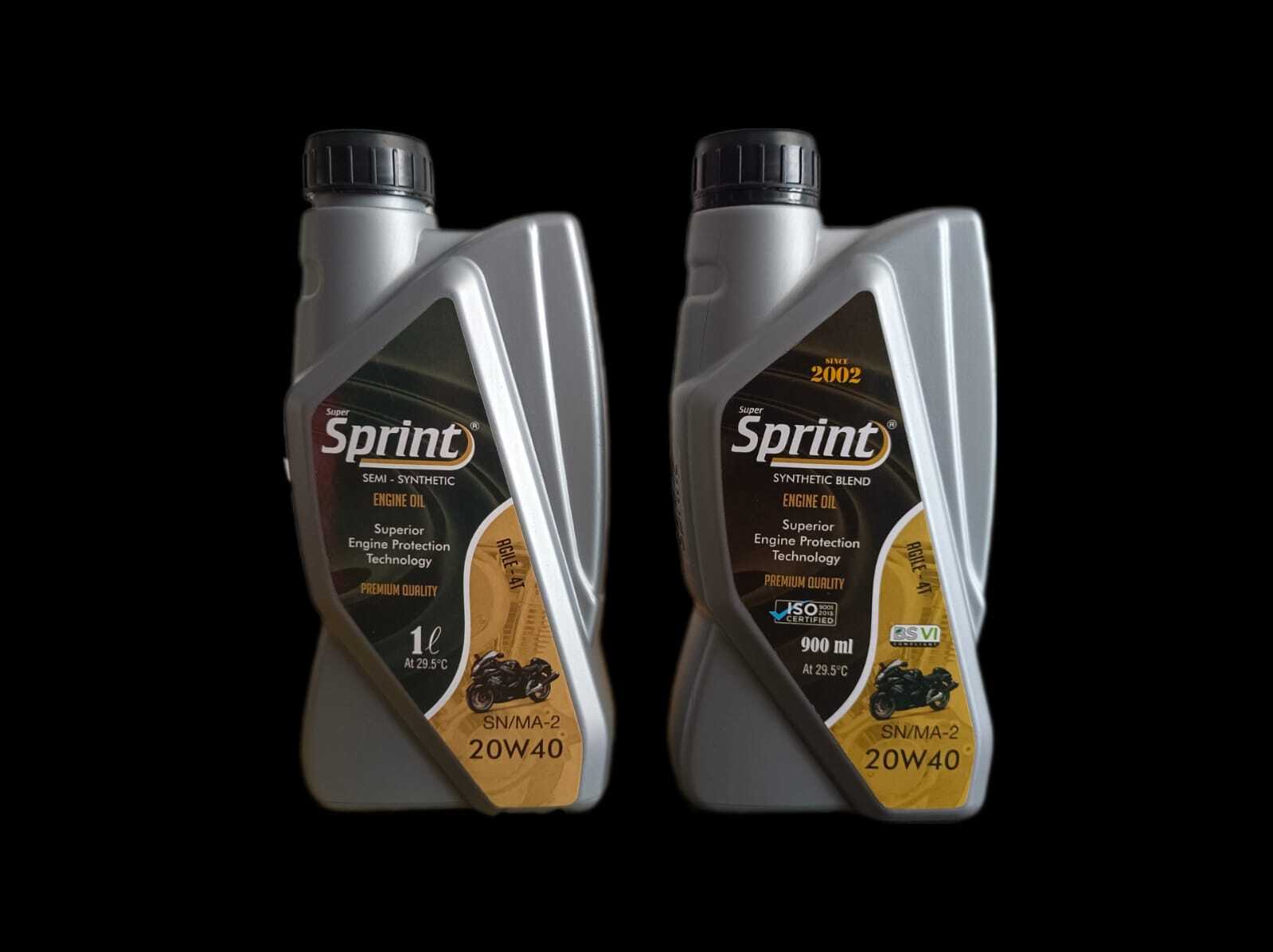 4t Engine Oil 20w40 Sn Synthetic Blend - Api Sn, 20w40 Viscosity | For Motorcycles & Scooters, Synthetic Blend, Recommended For Bs 6 Vehicles, Color Options: Golden, Red, White