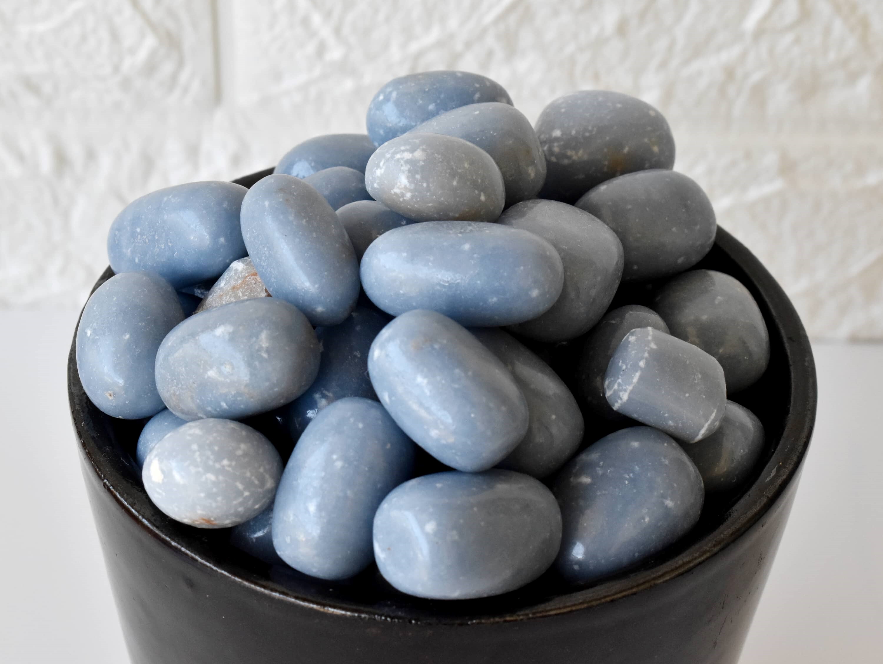 Angelite Tumbled, Healing Crystal Tumbled Stones