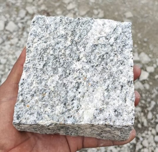 Indian Grey Granite Setts Natural Surface Cube Stones Cobbles - Application: Pathways