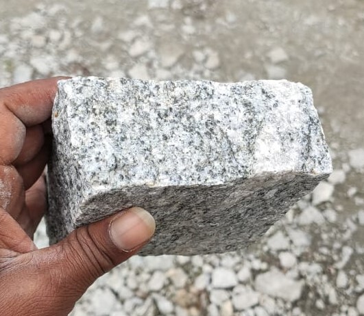 Indian Grey Granite Setts Natural Surface Cube Stones Cobbles - Application: Pathways