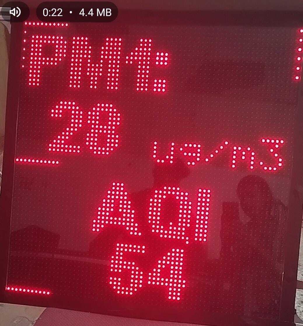 Air Quality Display Board Application: Industrial