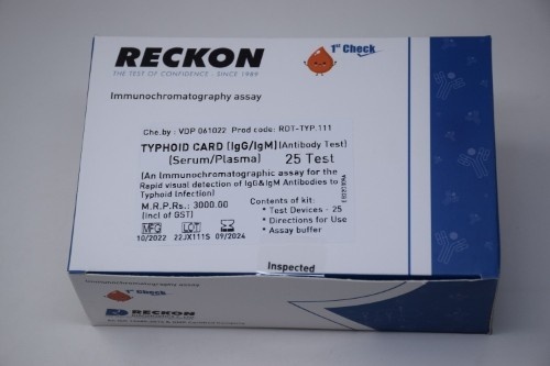 Typhoid Card (Igg / Igm) - Attributes: Higher Level Of Accuracy