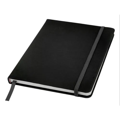 Black New Year Diary - High-Quality Leather, Various Sizes | Lightweight, Easy to Clean, Ideal for Daily Use and Promotion