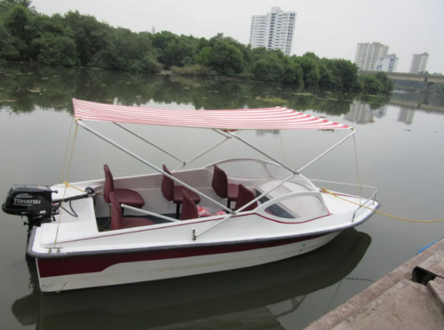Frp Litmus 4.8 M Boat/ Frp Indigeneous Boat/ 6 Person Frp Boat/6 People Frp Boat/ Frp 6 Passenger Boat - Capacity: 350 Kg