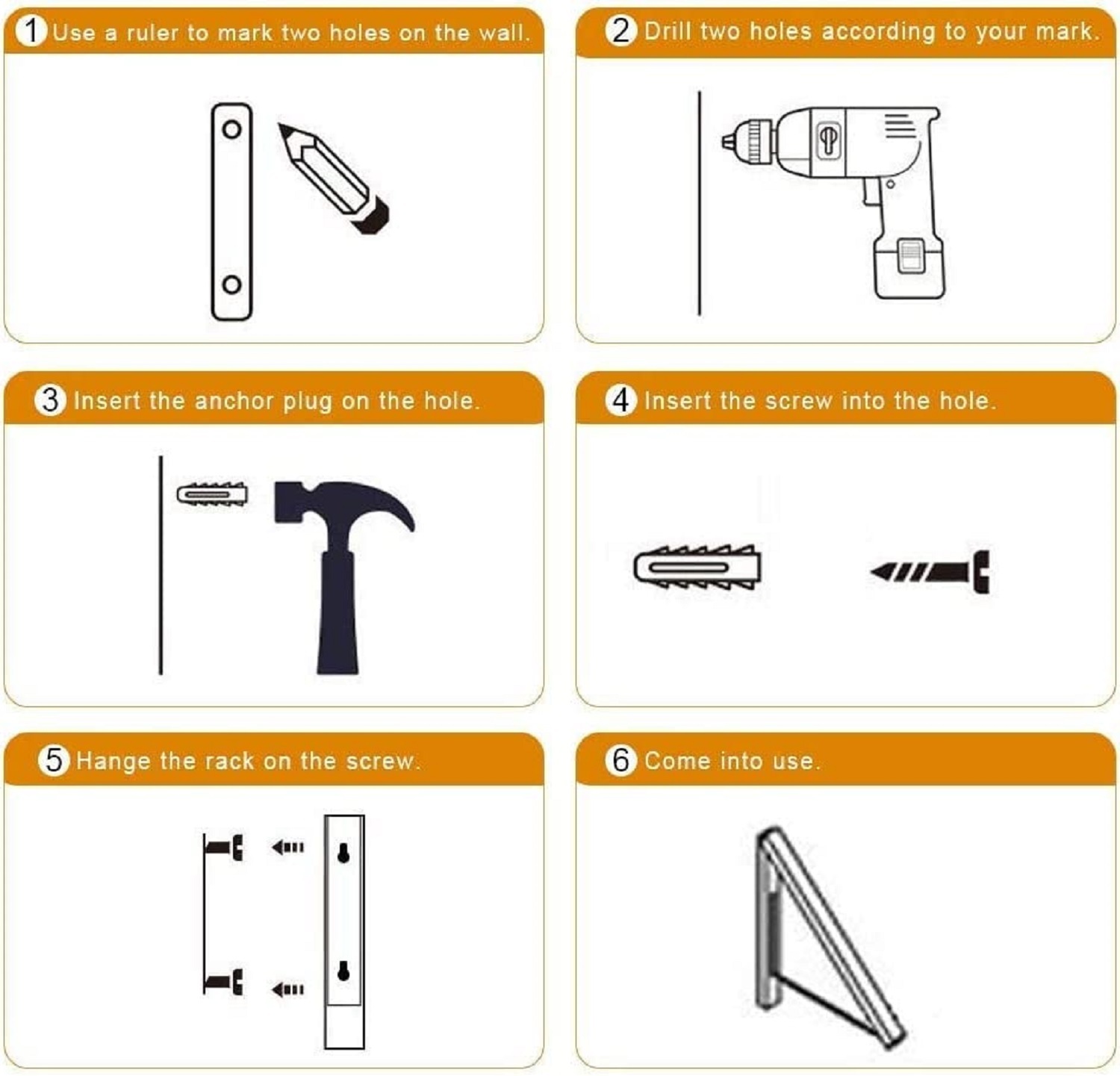 1 Pc Wall Mounted Cloth Hanger - Stainless Steel, Foldable Design For Indoor Use | Space-saving, Easy Wall-mounting, Ideal For Bedrooms And Bathrooms