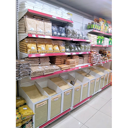 Single Sided Grain Display Mild Steel Racks